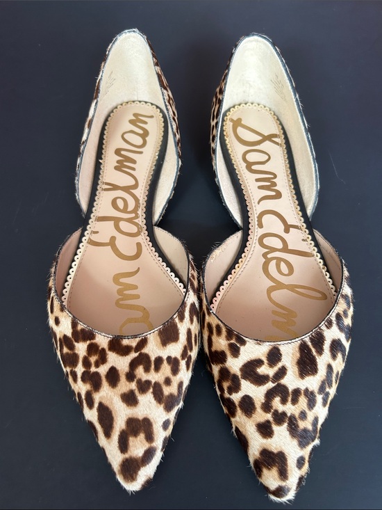 Sam Edelman Shoes - Sam Edelman Leopard Print Pointed Toe Flats Size 10 Calf Hair Rodney D’Orsay